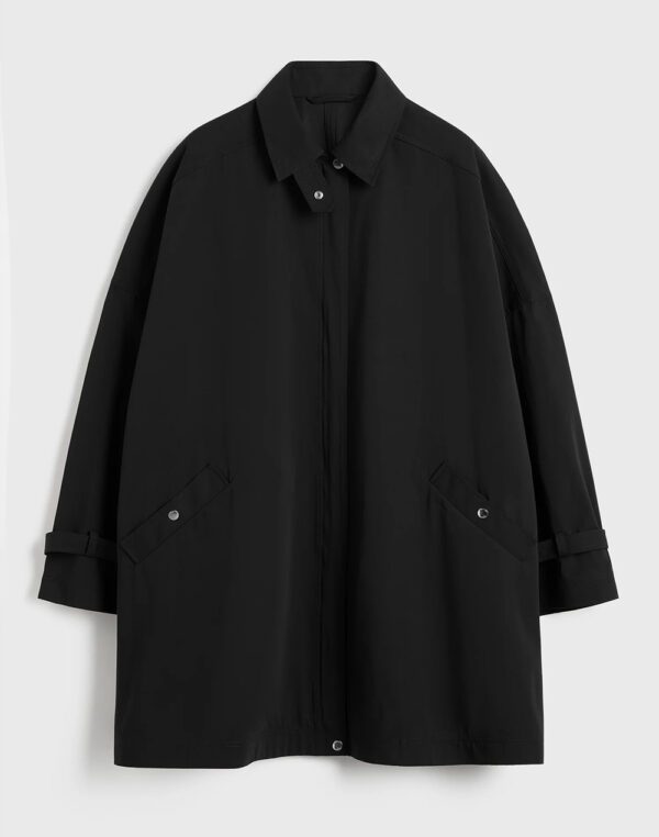 Oversized Trench Jacket Black