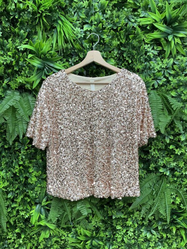T SHIRT PAILLETTES DONNA