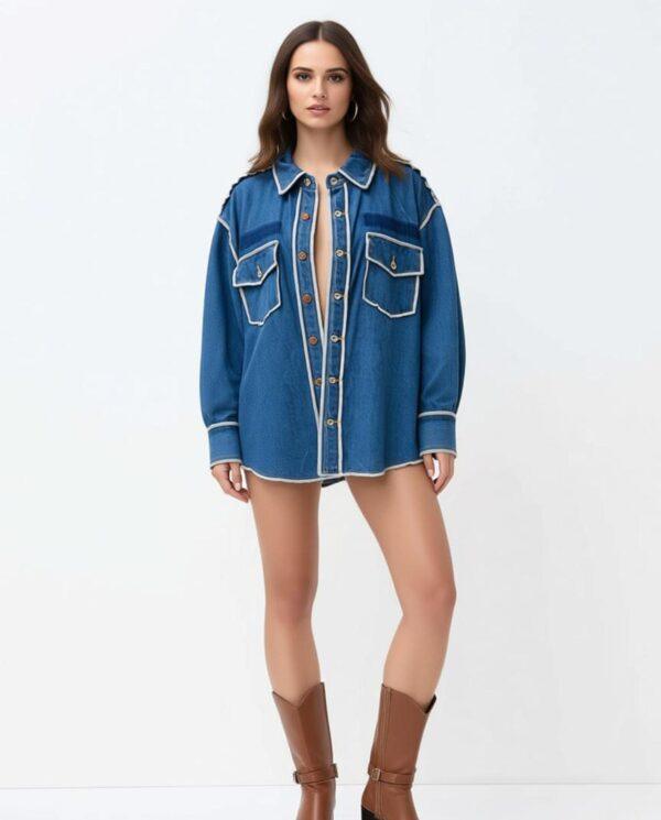 GIACCA BLU JEANS DONNA