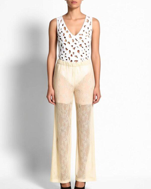 PANTALONE IN PIZZO DONNA