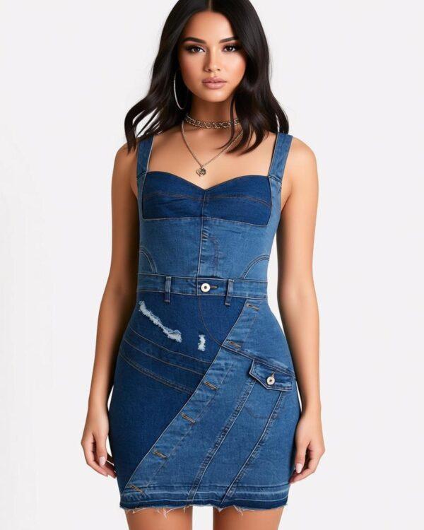 VESTITO IN JEANS DONNA