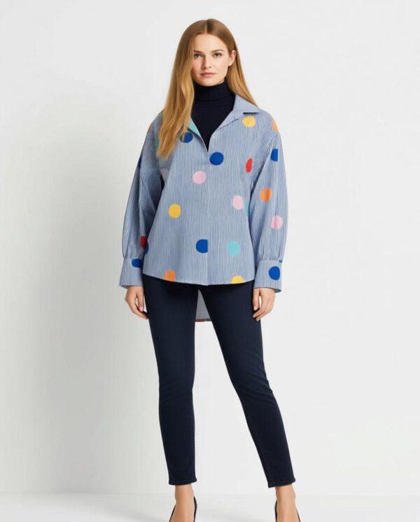 CAMICIA A RIGHE DONNA