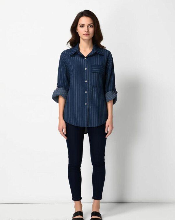 CAMICIA A RIGHE DONNA