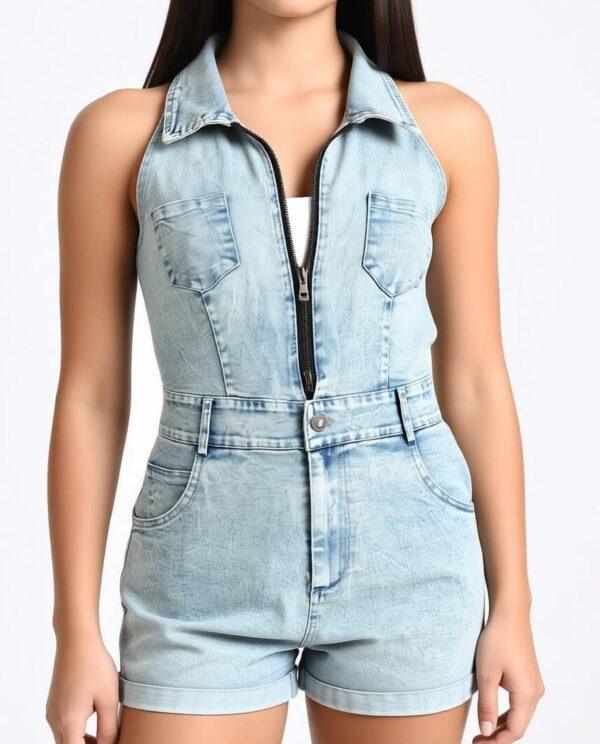 TUTA SALOPETTE IN JEANS DONNA