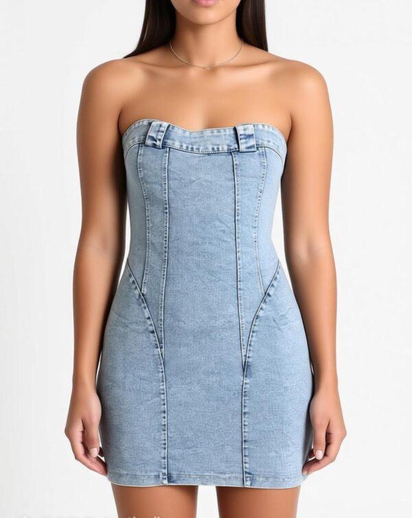 MINI ABITO IN JEANS DONNA