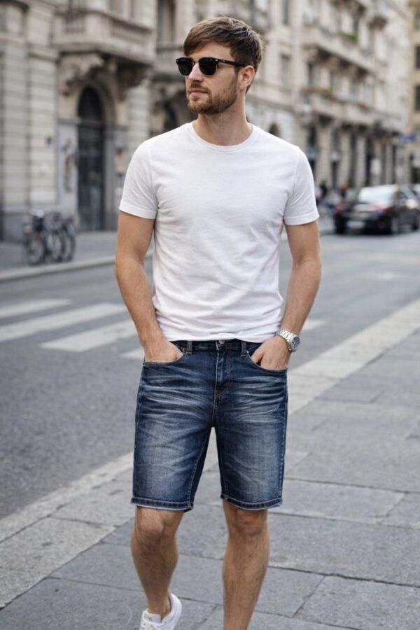 PANTALONE CORTO JEANS UOMO