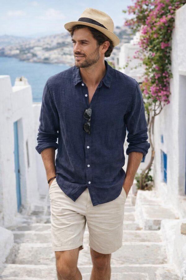 CAMICIA LINO UOMO PACCO DA 6PZ