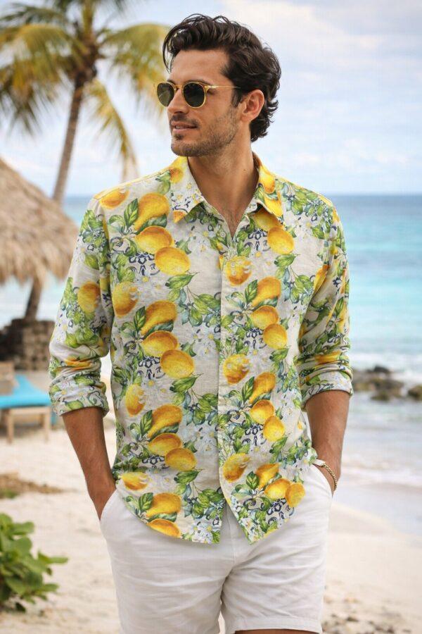 CAMICIA IN LINO UOMO PACCO DA 4PZ